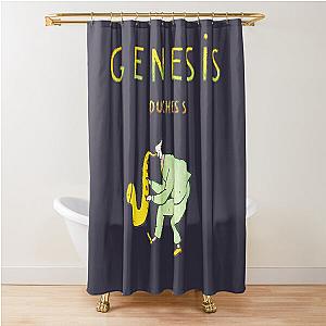 Graphic Genesis music band the Phil Collins Gifts For Women Shower Curtain