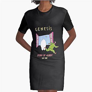 Best of English Rock Singer Genesis Band Phil Collins Logo Graphic T-Shirt Dress