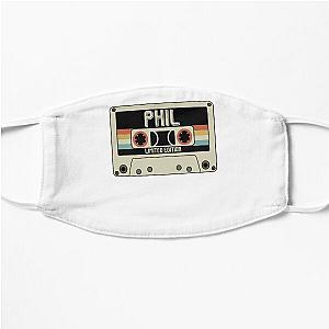 Gift For Men Crimson Phil Collins Vintage Photograp Flat Mask