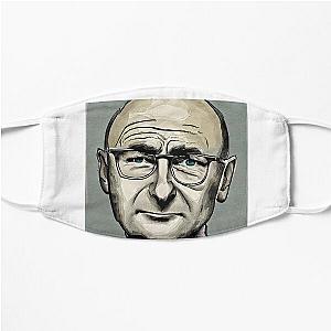 sketch of Phil Collins face Flat Mask