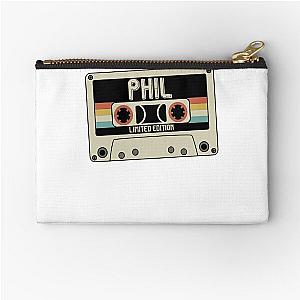 Gift For Men Crimson Phil Collins Vintage Photograp Zipper Pouch