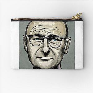 sketch of Phil Collins face Zipper Pouch