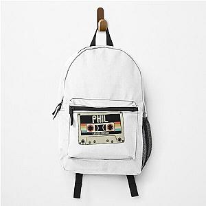 Gift For Men Crimson Phil Collins Vintage Photograp Backpack