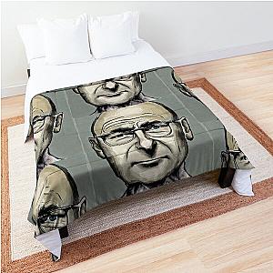 sketch of Phil Collins face Comforter