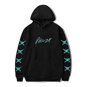 Philza Hoodies – Blue Crossed Hardcore Hearts Front Philza Pullover Hoodie