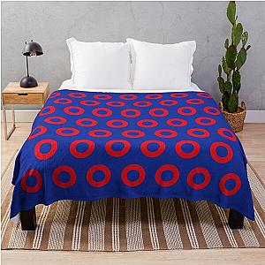 Jon Fishman - Phish Drummer Red Circle Print Throw Blanket