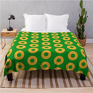 Fishman Donuts - Phish - Yellow Throw Blanket