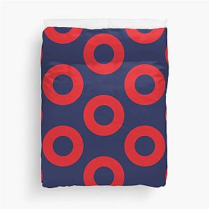 Fishman Doughnut Phish Pattern by Custeez Duvet Cover