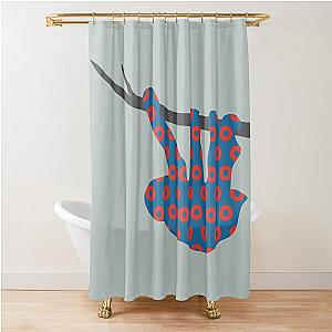 Phish Sloth Donuts Shower Curtain