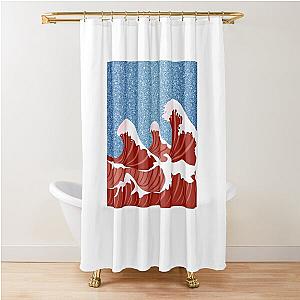 Phish Shirt Design Ruby Waves Alpine Valley Jam Shower Curtain