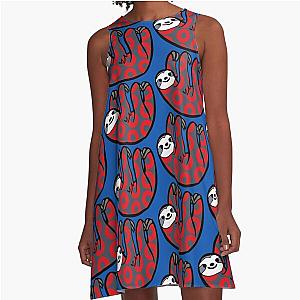 Phish - Donut Sloth  A-Line Dress