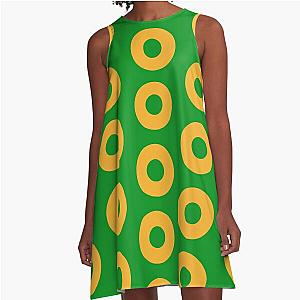 Fishman Donuts - Phish - Yellow A-Line Dress