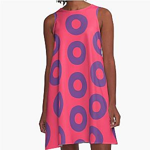 Fishman Donuts - Phish - Purple A-Line Dress