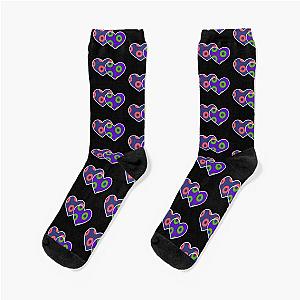 Phish donut hearts Socks