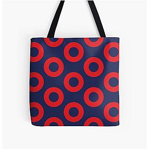 Fishman Doughnut Phish Pattern by Custeez All Over Print Tote Bag