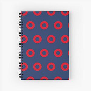 Phish - Fishman Donut Pattern Spiral Notebook