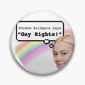 Phoebe Bridgers Pins - Phoebe Bridgers Face Lgbt Wlw Pin RB2109