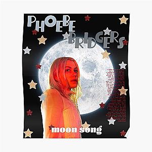 Phoebe Bridgers Posters - Phoebe Bridgers Moon Song Poster Red Stars Poster RB2109