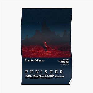 Phoebe Bridgers Posters - Phoebe Bridgers - Punisher Tracklist Poster RB2109