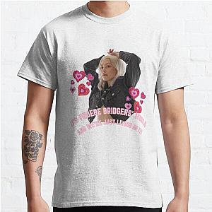 Phoebe Bridgers T-Shirts - Phoebe Bridgers Face Text Classic T-Shirt RB2109