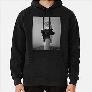 Phoebe Bridgers Hoodies - Black And White Phoebe Bridgers Shows Off Figure For Porter Magazine Cover 2 Pullover Hoodie RB2109