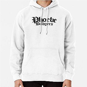 Phoebe Bridgers Hoodies - Phoebe Bridgers Merch Phoebe Bridgers Black Logo Pullover Hoodie RB2109