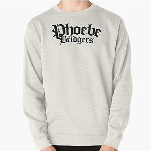 Phoebe Bridgers Sweatshirts - Phoebe Bridgers Merch Phoebe Bridgers Black Logo Pullover Sweatshirt RB2109