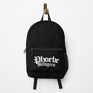 Phoebe Bridgers Backpacks - Phoebe Bridgers Merch Phoebe Bridgers White Logo Backpack RB2109