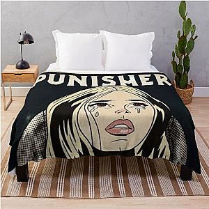 Phoebe Bridgers Blanket - Phoebe Bridgers 2020 Comic Tour Punisher Cry Throw Blanket RB2109