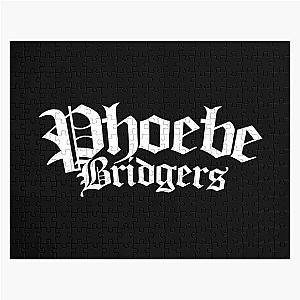 Phoebe Bridgers Puzzles - Phoebe Bridgers Merch Phoebe Bridgers White Logo Jigsaw Puzzle RB2109