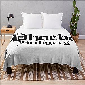 Phoebe Bridgers Blanket - Phoebe Bridgers Merch Phoebe Bridgers Black Logo Throw Blanket RB2109