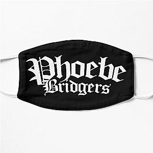 Phoebe Bridgers Face Masks - Phoebe Bridgers Merch Phoebe Bridgers White Logo Flat Mask RB2109