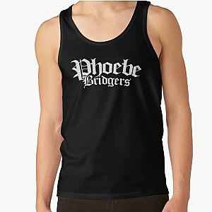 Phoebe Bridgers Tank Tops - Phoebe Bridgers Merch Phoebe Bridgers White Logo Tank Top RB2109