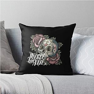 white pierce the veil skull logo Throw Pillow RB1306