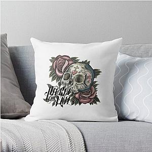 black pierce the veil skull logo Throw Pillow RB1306