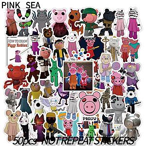 Piggy 3D Sandbox 10/30/50pcs/set Stickers