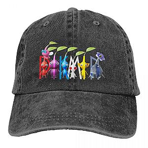 Pikmin Colorful Game Multicolor Characters Cap