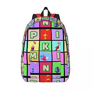 Pikmin Letters Game Characters Backpack for Student