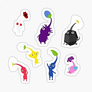 Pikmin Game Characters Stickers for Window