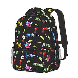 Pikmin Ethan 9 Colorful Game Pattern Print Student School Bag Backpack