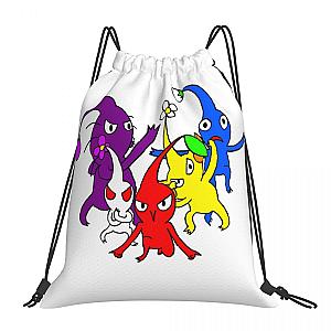 Pikmin Pattern Game Cartoon Drawstring Bags