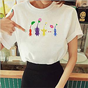 Pikmin Cute Characters Game Print T-shirts