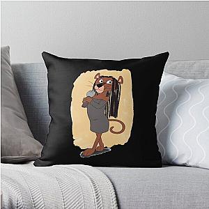 Long Hair Pinkpantheress Mic Throw Pillow