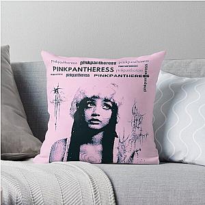 PINKPANTHERESS pink decal Throw Pillow