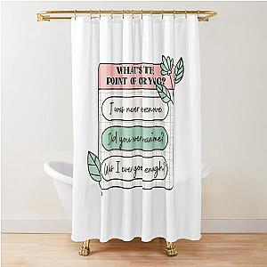 PinkPantheress Lyrics - Boy's a Liar -  Girl blogger Aesthetic Shower Curtain