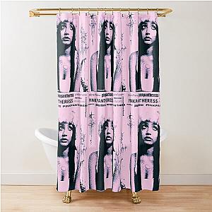 PINKPANTHERESS pink decal Shower Curtain