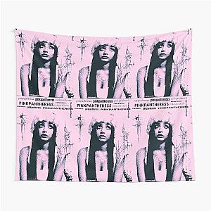 PINKPANTHERESS pink decal Tapestry