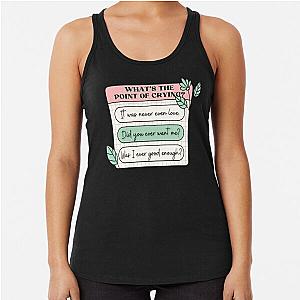 PinkPantheress Lyrics - Boy's a Liar -Girl blogger Aesthetic  Racerback Tank Top