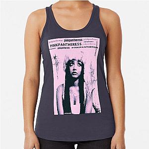 PINKPANTHERESS pink decal Racerback Tank Top