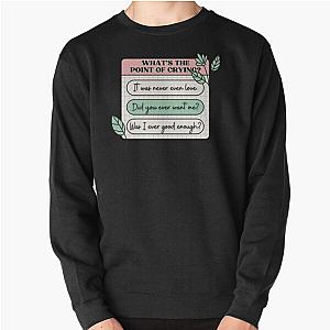 PinkPantheress Lyrics - Boy's a Liar -Girl blogger Aesthetic  Pullover Sweatshirt